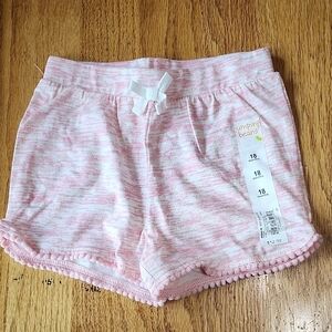 Jumping Beans Light Pink White Kids Shorts Infant Toddler Girl Baby 18 months